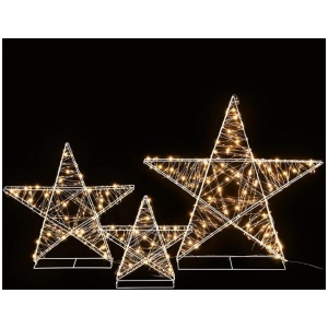 Christmas Lights 900 LED Fairy Light 3pcs Star Decorations Set