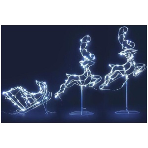 Christmas Motif Lights LED Rope Reindeer Waterproof Outdoor Xmas