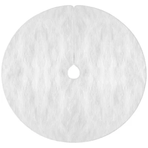Christmas Tree Skirt 90cm Plush Xmas Fluffy Ornaments Decor White