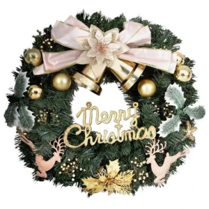 Christmas Wreath 60CM Garland Flowers Baubles Party Decorations
