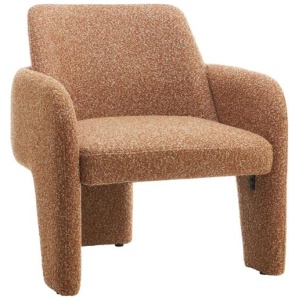 Ciaran Chenille Fabric Occasional Lounge Accent Relaxing ArmChair Paprika