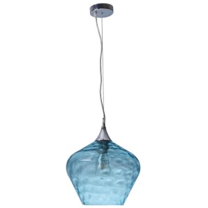 Cillian Glass Shade Hanging Pendant Light Lamp Blue