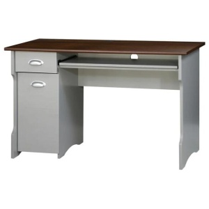 Cody Modern Study Writing Computer Office Desk 120cm - Grey & Rosewood