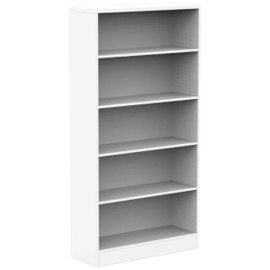 Collins 5-Tier High Bookcase Display Cabinet W/ Adjustable Shelf - White