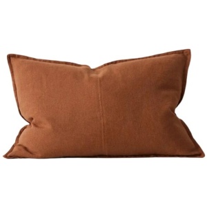 Como Linen Stonewashed Vintage Look Lumbar Cushion by Interior Secrets - AfterPay Available