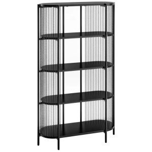 Connell Modern 5-Tier Bookcase Display Shelves Organiser Black