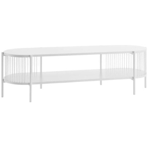 Connell Modern Wooden Entertainment Unit TV Stand Open Shelf - White