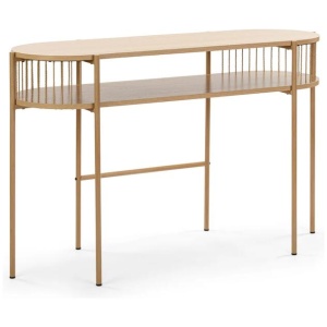 Connell Modern Wooden Hallway Console Hall Oval Table - Oak