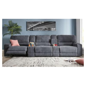 Convertible 3 Seater Modular Sofa With Storage Grey