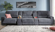 Convertible 3 Seater Modular Sofa With Storage Grey