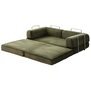 Convertible Folding Sofa Bed Green