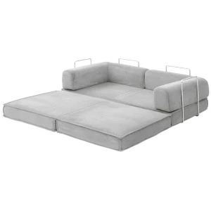 Convertible Folding Sofa Bed Grey