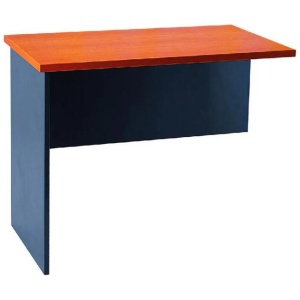 Cooper Return Office Desk - Cherry/Graphite - Reversible Extension