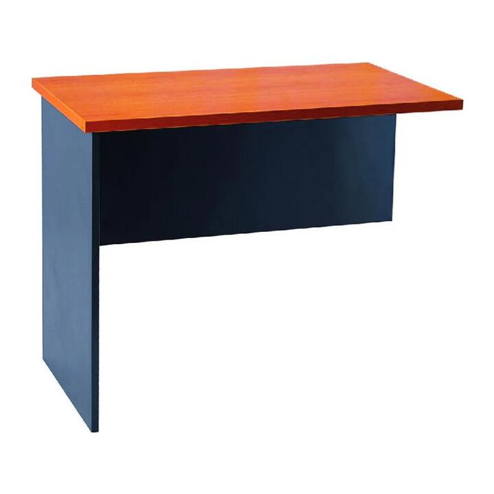 Cooper Return Office Desk - Cherry/Graphite - Reversible Extension