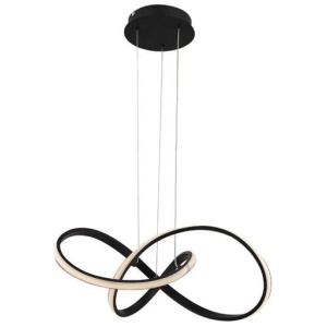 Costanzo Dimmable LED Modern Elegant Pendant Lamp Ceiling Light - Black