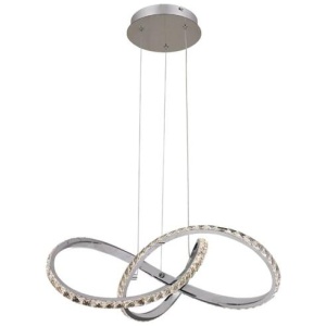 Costanzo Dimmable LED Modern Elegant Pendant Lamp Ceiling Light - Chrome