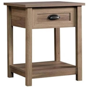 Country Line Night Stand Side Table - Salt Oak