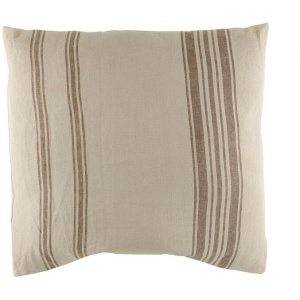 Cushion White/Beige Stripes