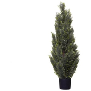 Cypress Pine 120cm Artificial Faux Plant Tree Decorative In Pot Green