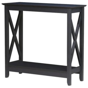 Cyrus Wooden Hallway Console Hall Table Black Oak