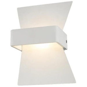 DAVOS Wall Light Interior Surface Mounted Up/Down 6W Bow Matte White 3000K 254LM