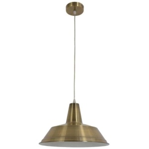 DIVO Pendant Lamp Light Interior ES Antique Brass Angled Dome OD355mm