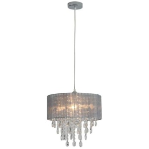 Dahlia Modern Elegant Pendant Lamp Chandelier Ceiling Light - Grey