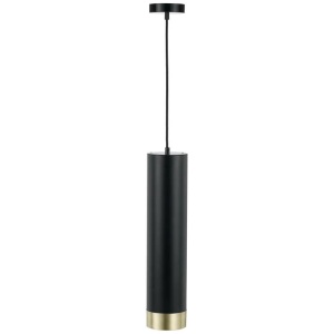Dakota Contemporary Pendant Hanging Lamp Light Aluminium Black Brass Matt