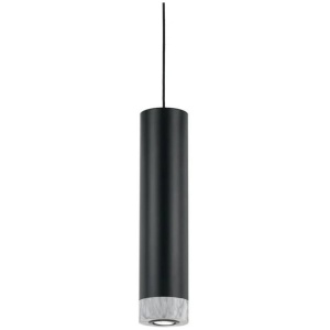 Dakota Contemporary Pendant Hanging Lamp Light Aluminium Black White Marble