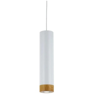 Dakota Contemporary Pendant Hanging Lamp Light Aluminium White Oak