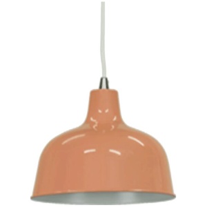 Danica Classic Dome Metal Cord Drop Pendant Light Lamp - Beige Red