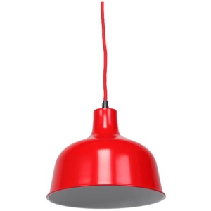 Danica Classic Dome Metal Cord Drop Pendant Light Lamp - Flame Red