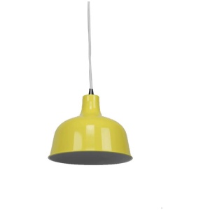 Danica Classic Dome Metal Cord Drop Pendant Light Lamp - Luminous Yellow