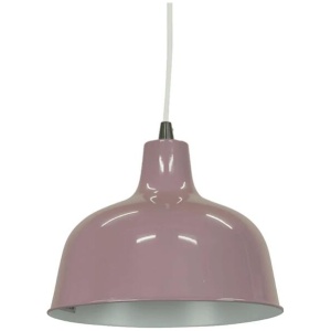Danica Classic Dome Metal Cord Drop Pendant Light Lamp - Pastel Violet