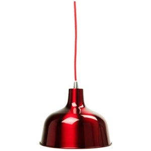 Danica Classic Dome Metal Cord Drop Pendant Light Lamp - Wine Red