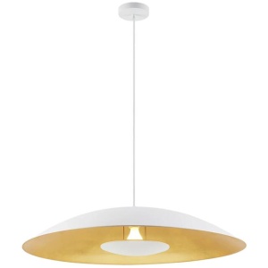 Daxia Industrial Pendant Hanging Lamp Light Metal White Gold Foil Sand