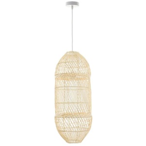 Delai Hand-Woven Rattan Large Hanging Pendant Light Lamp Natural
