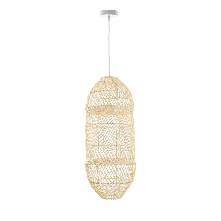 Delai Hand-Woven Rattan Large Hanging Pendant Light Lamp Natural