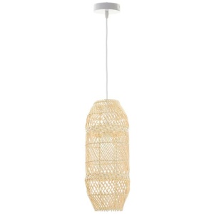 Delai Hand-Woven Rattan Small Hanging Pendant Light Lamp Natural