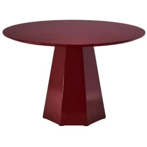 Delisa Modern Round Wooden Kitchen Dining Table 120cm Wine