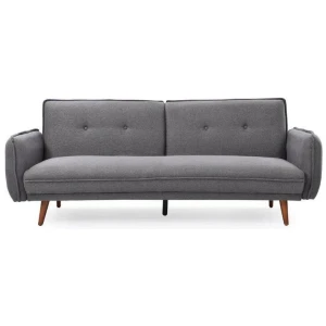 Designer Modern 3-Seater Fabric Lounge Couch Sofa Bed - Dark Grey