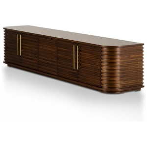 Domenic 2.3m TV Entertainment Unit - Walnut by Interior Secrets - AfterPay Available