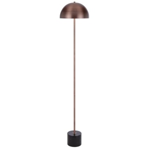 Domez Modern Standing Floor Lamp Light Foot Switch Metal Marble Black Marble Bronze