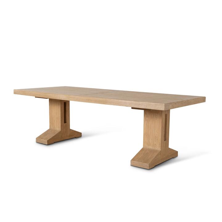 Doran 2.44m Elm Dining Table - Natural by Interior Secrets - AfterPay Available