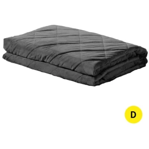 DreamZ 9KG Adults Size Anti Anxiety Weighted Blanket Gravity Blankets Grey