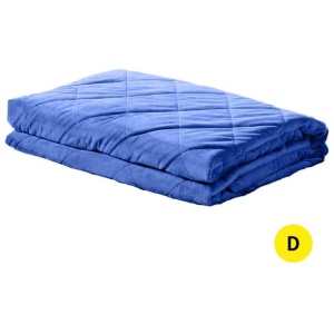 DreamZ 9KG Adults Size Anti Anxiety Weighted Blanket Gravity Blankets Royal Blue