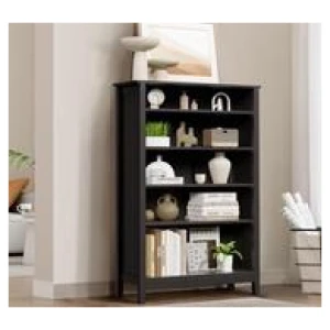 Dustin 5 Tier Shelf Display Cabinet Black