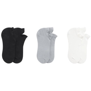 EVERAU® Cotton Ankle Stepure Shallow Mouth Socks One Pair - White / One Size