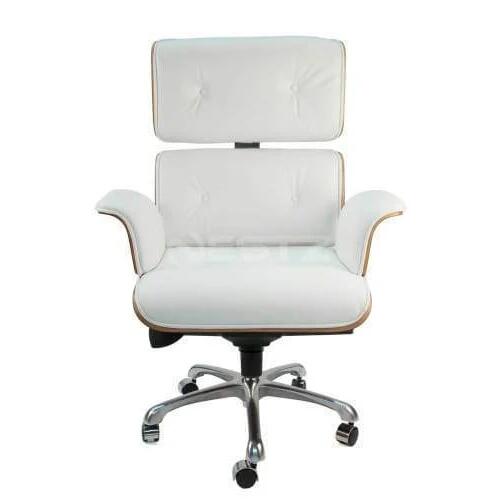 Eames Replica Executive Manager Luxury Office Work Chair Rose Wood - White