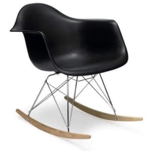 Eames Replica RAR Rocker Rocking Chair - Black